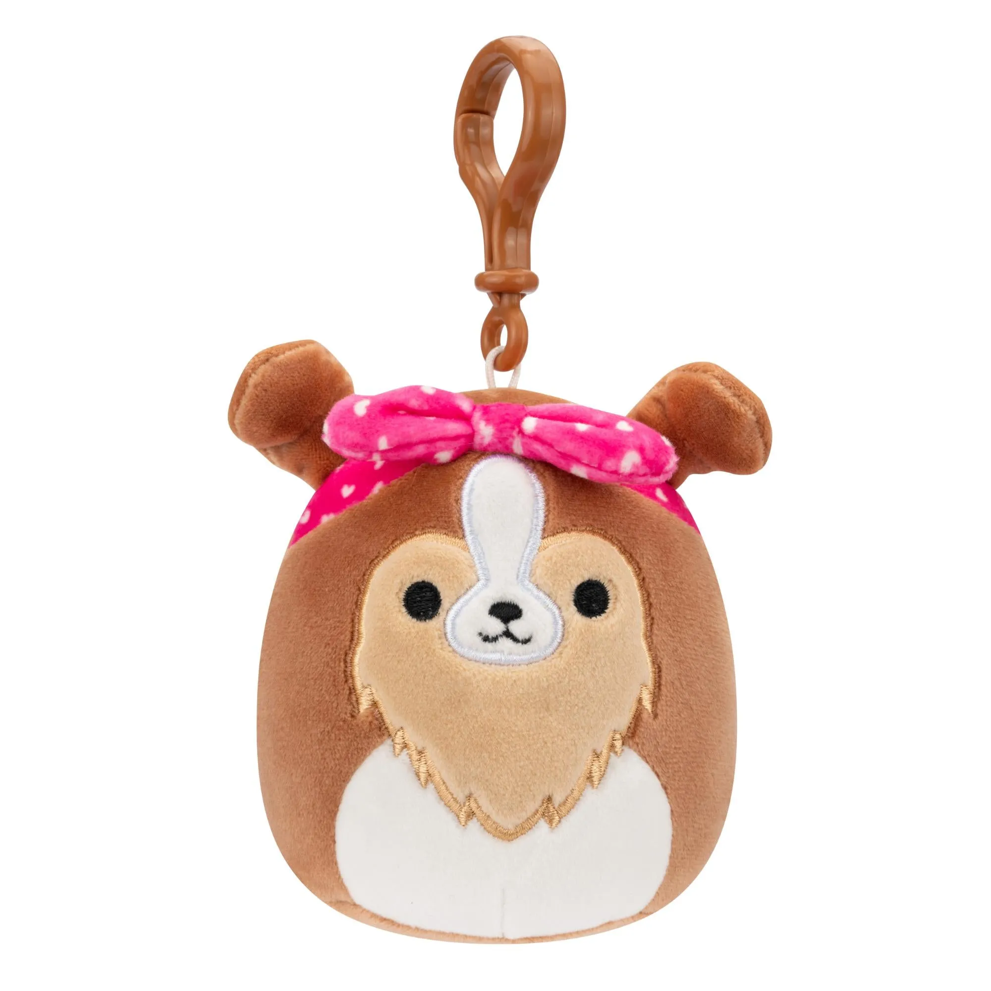 Squishmallows Valentines 3.5 Inch Plush Clip-On Andres The Sheltie