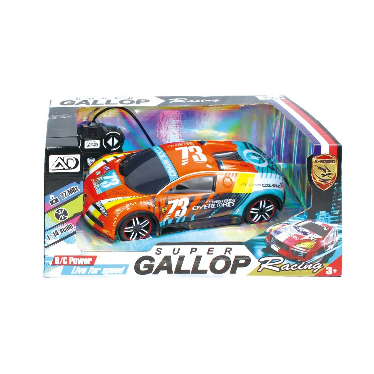 SUPER GALLOP RACING 1:14 REMOTE CONTROL EURO STYLE RACING CAR ASSORTED STYLES