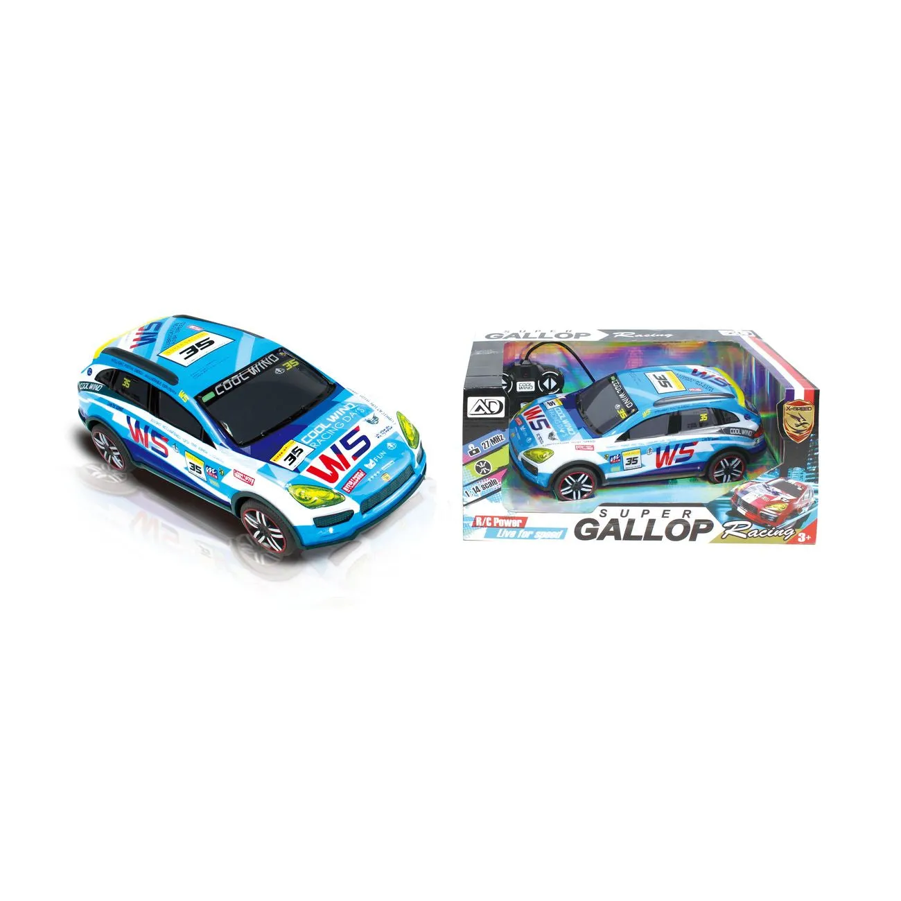 SUPER GALLOP RACING 1:14 REMOTE CONTROL EURO STYLE RACING CAR ASSORTED STYLES