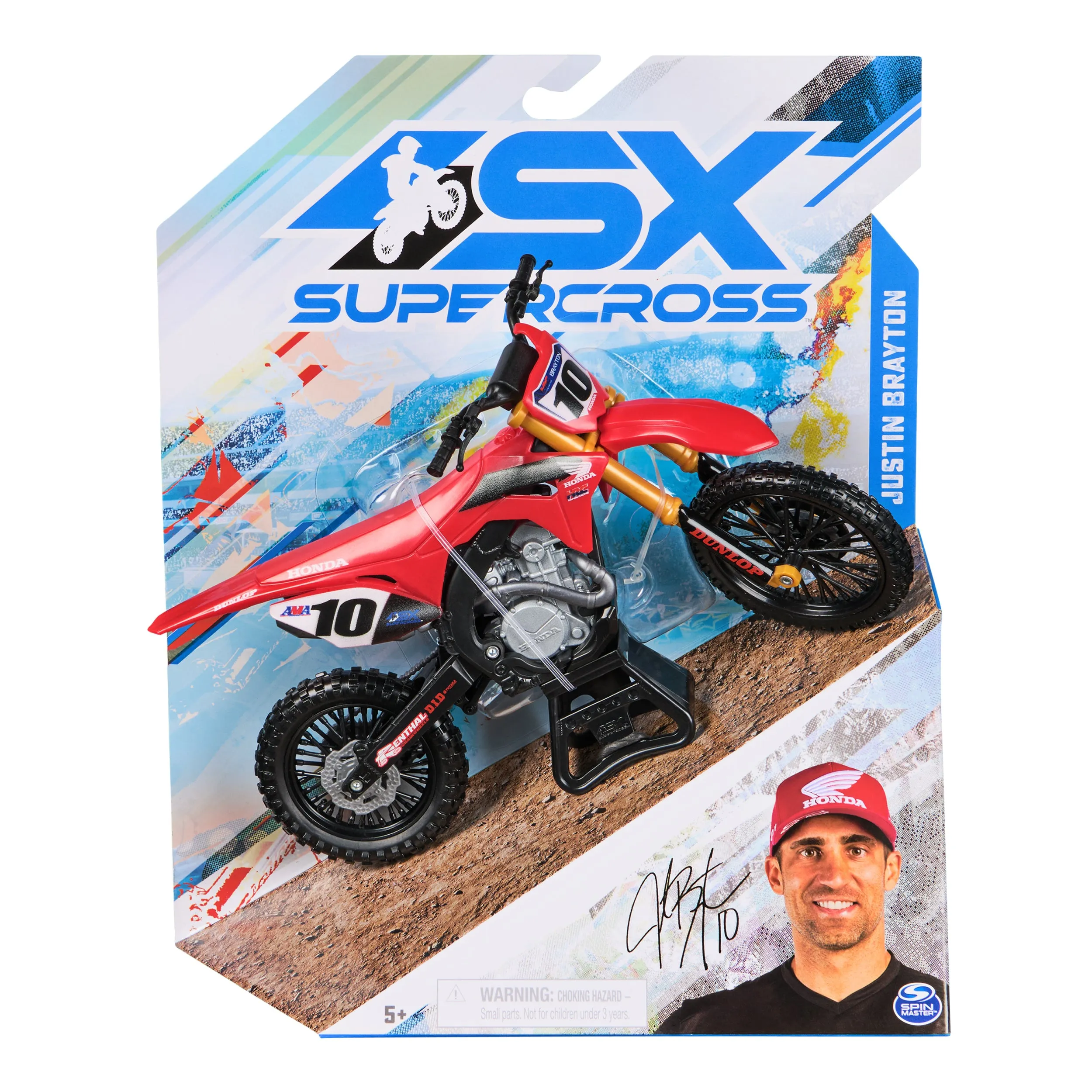 SX Supercross 1:10 Diecast Motorcycle - Justin Brayton