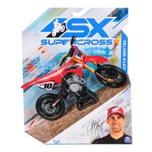 SX Supercross 1:10 Diecast Motorcycle - Justin Brayton