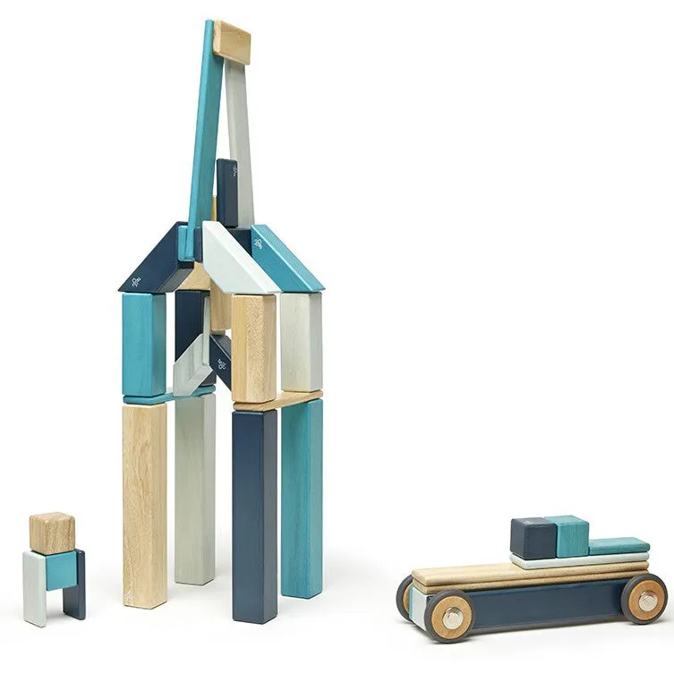 Tegu Blues Magnetic Wooden Block 42 Pieces