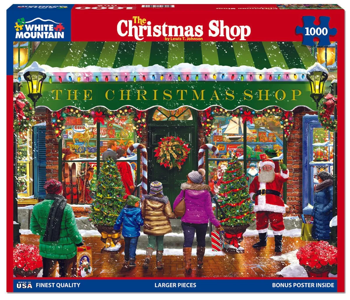 The Christmas Shop (1792pz) - 1000 Piece Jigsaw Puzzle White Mountain