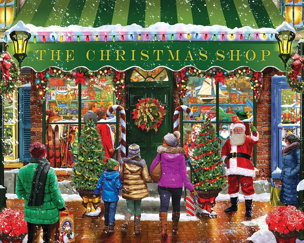 The Christmas Shop (1792pz) - 1000 Piece Jigsaw Puzzle White Mountain