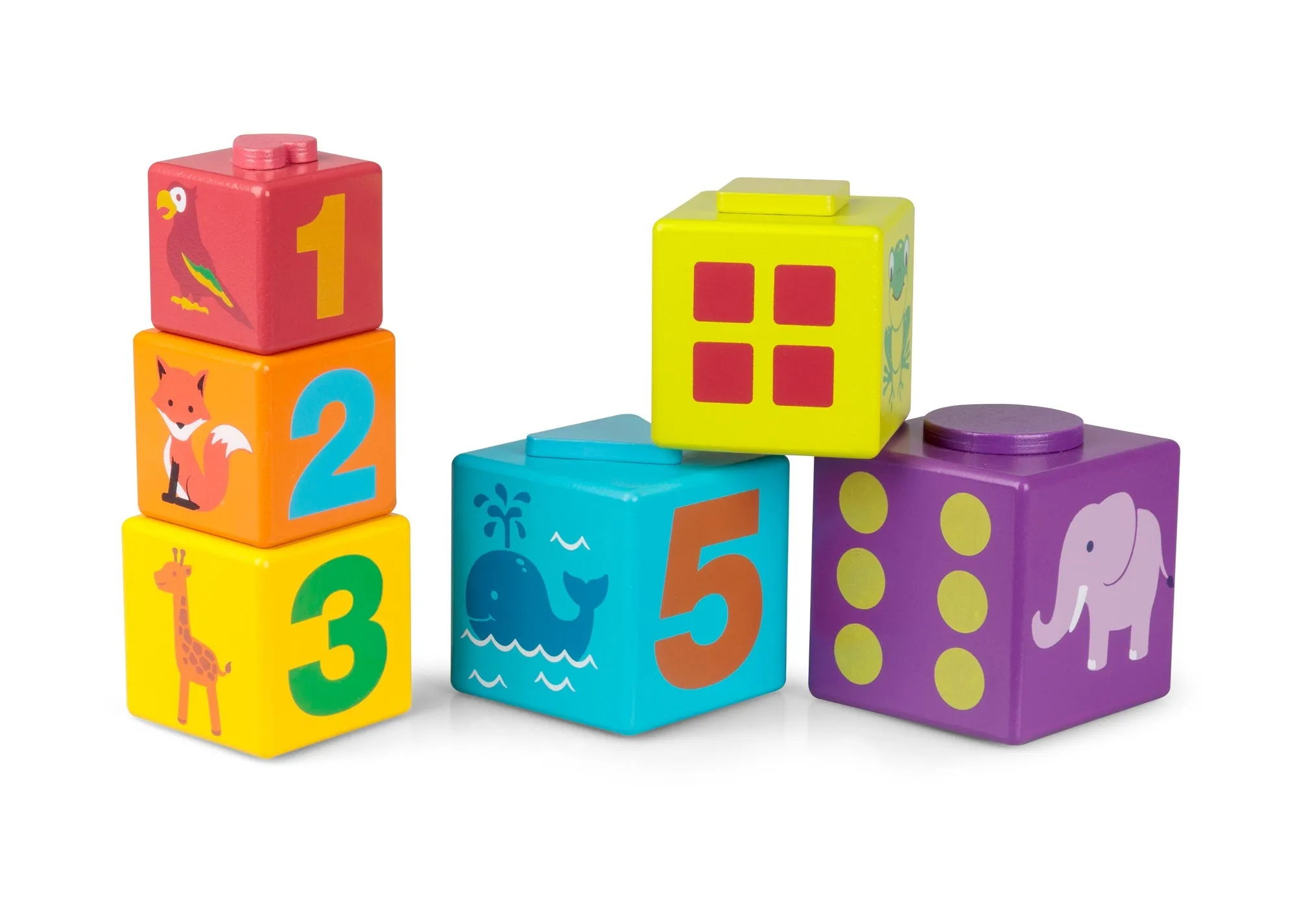 Tobar Wooden Shape Sorting Building Blocks