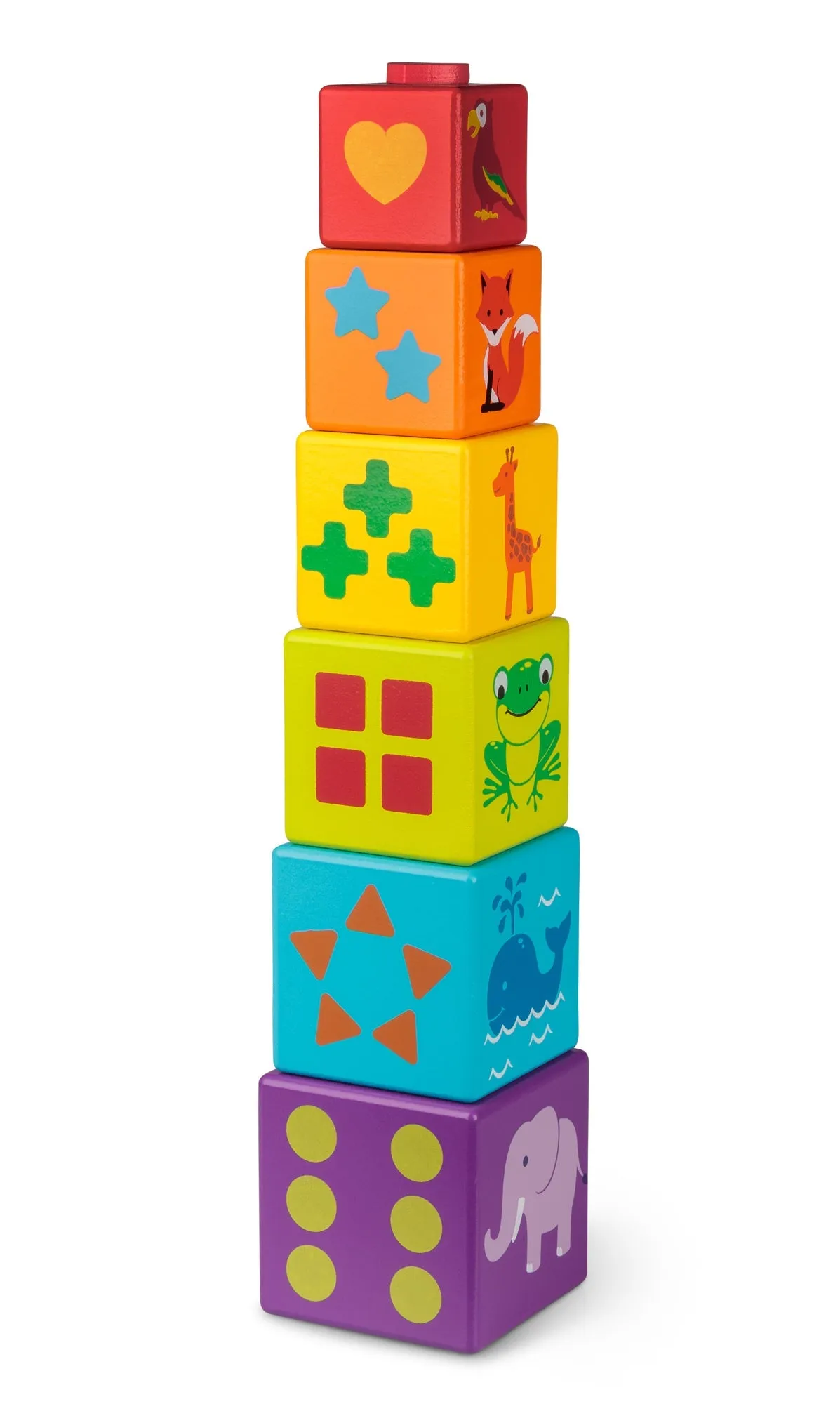 Tobar Wooden Shape Sorting Building Blocks