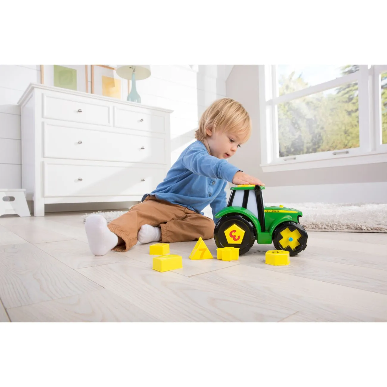 TOMY John Deere Learn And Pop Johnny Shape Sorter
