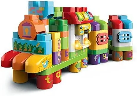 VTech Bla Bla Blocks Alphabet Family House - Greek Version