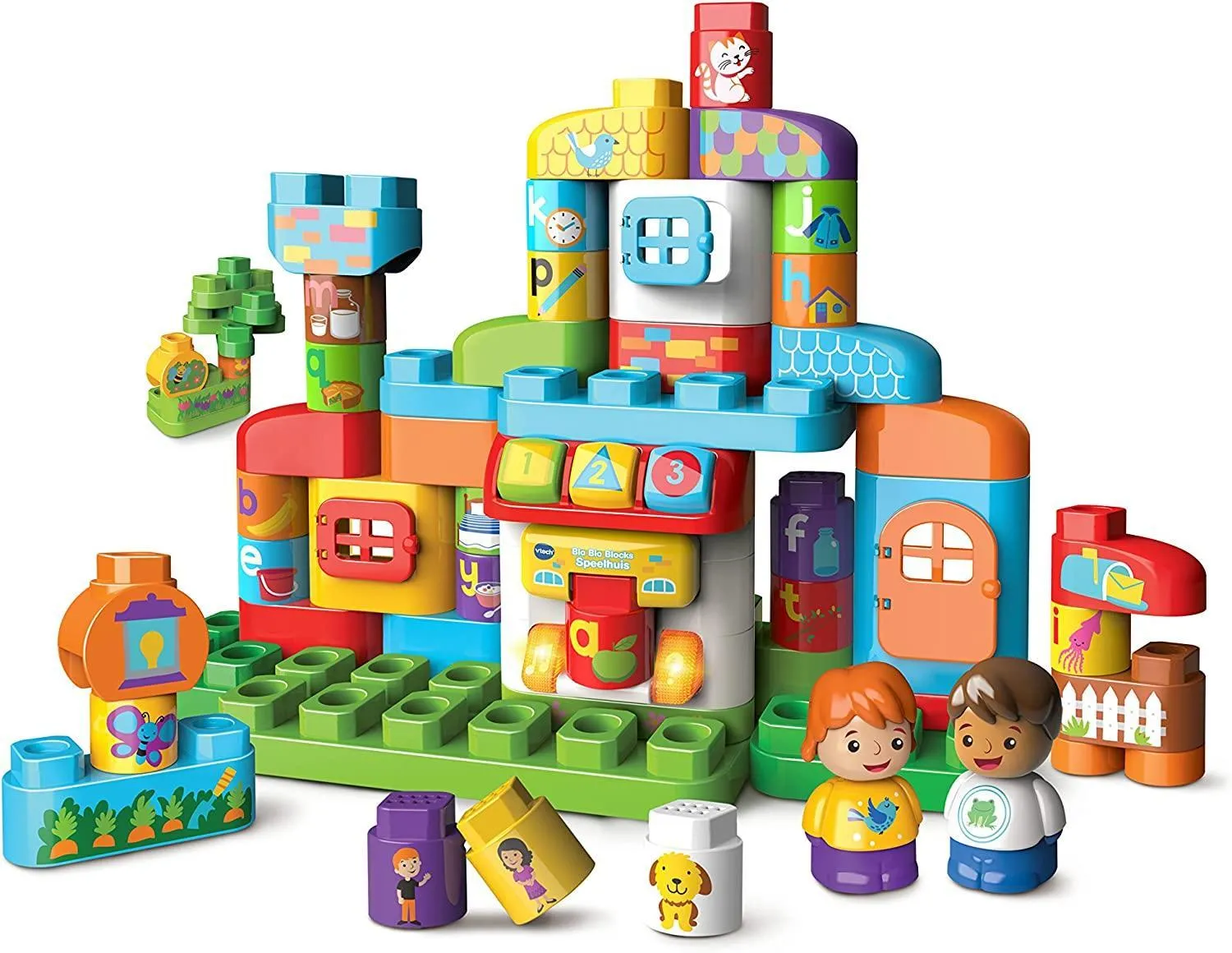 VTech Bla Bla Blocks Alphabet Family House - Greek Version