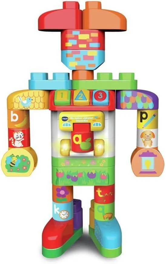 VTech Bla Bla Blocks Alphabet Family House - Greek Version