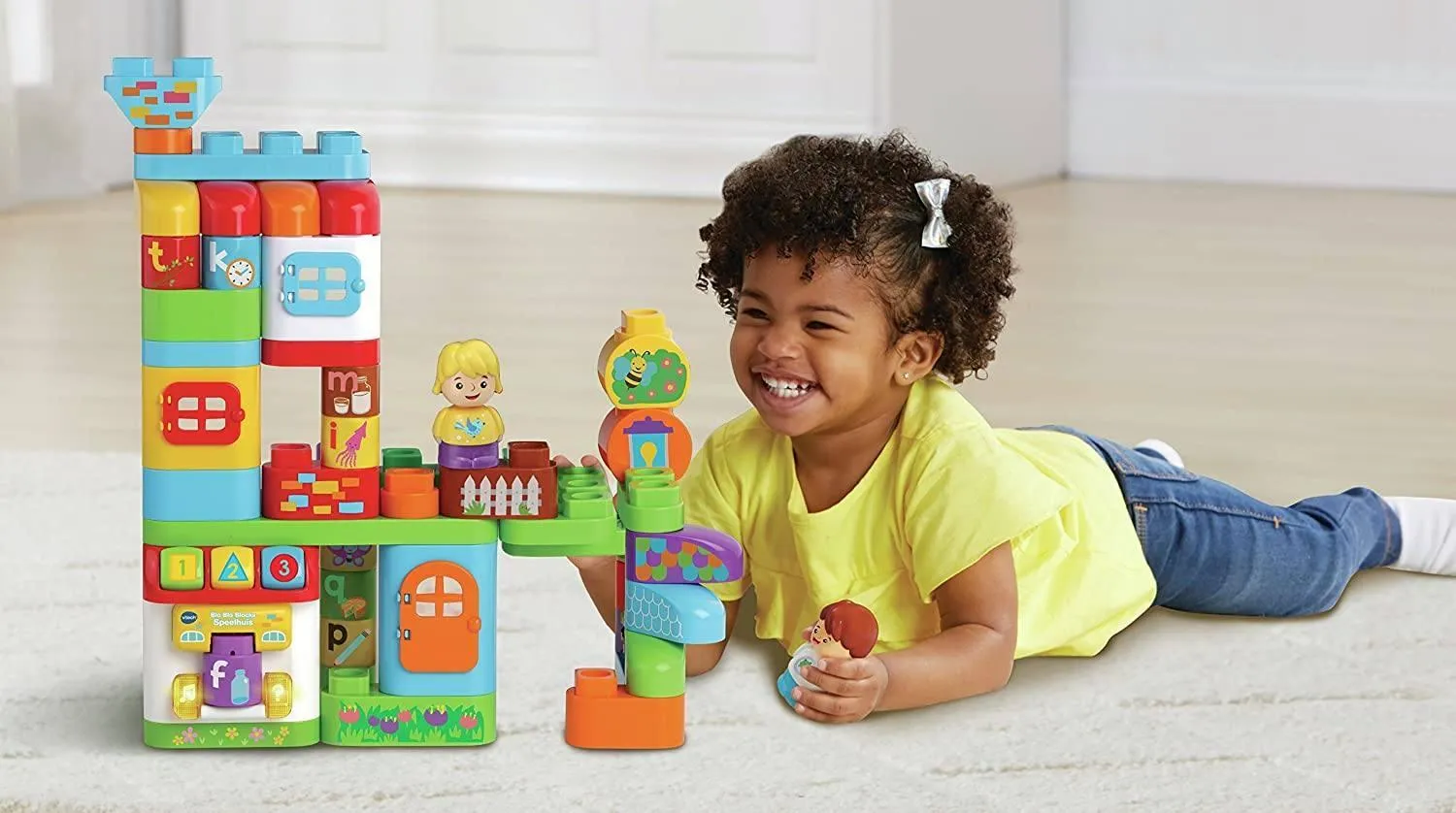 VTech Bla Bla Blocks Alphabet Family House - Greek Version