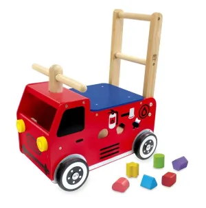 Walk & Ride Shape Sorter - Fire Engine Truck