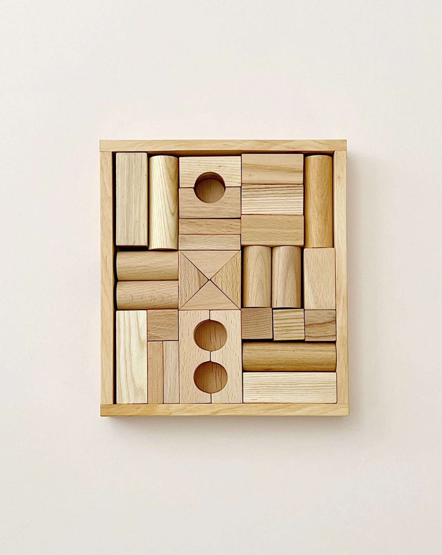 Wooden Building Blocks with Tray Odin Parker