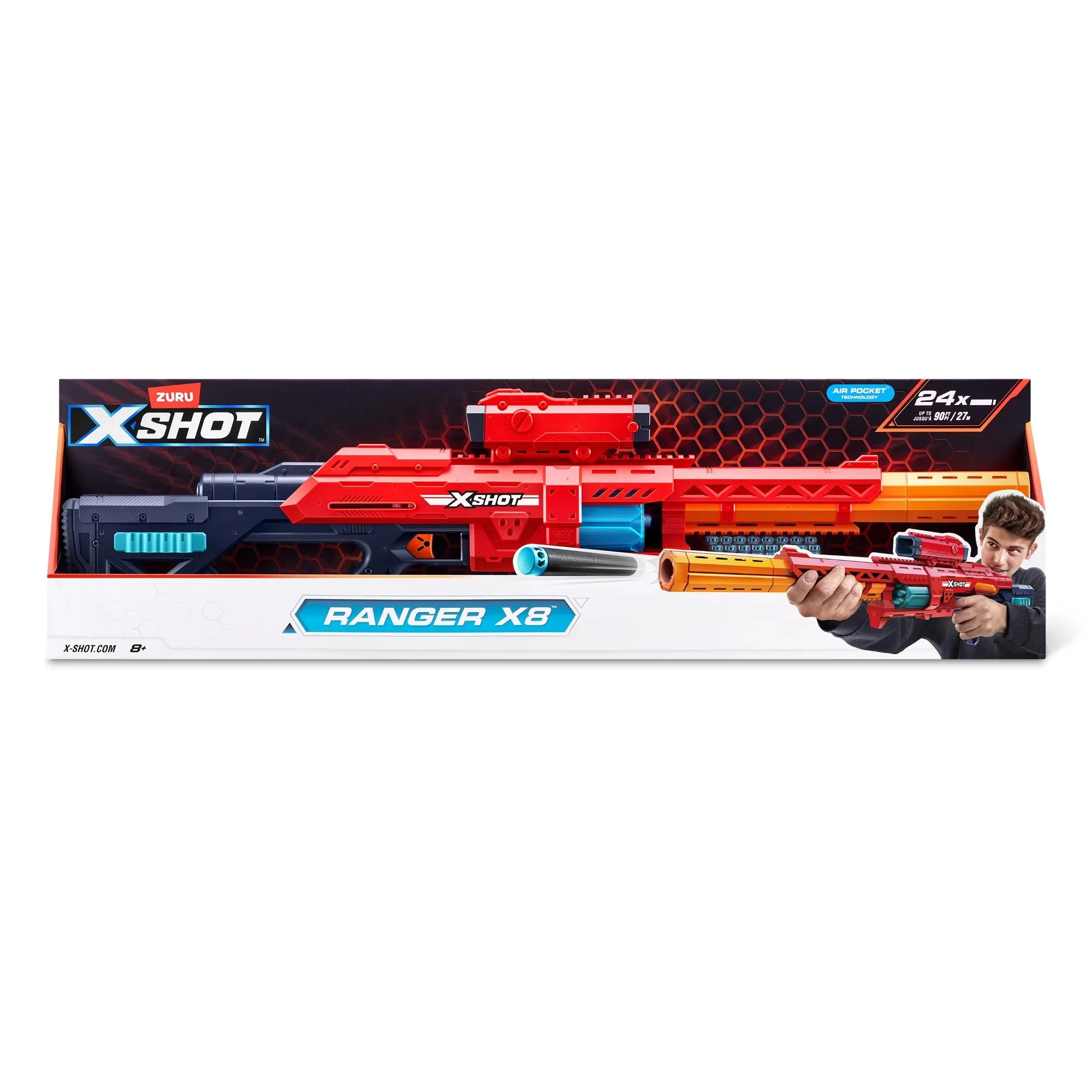 ZURU X Shot Excel Ranger X8 With 24 Darts