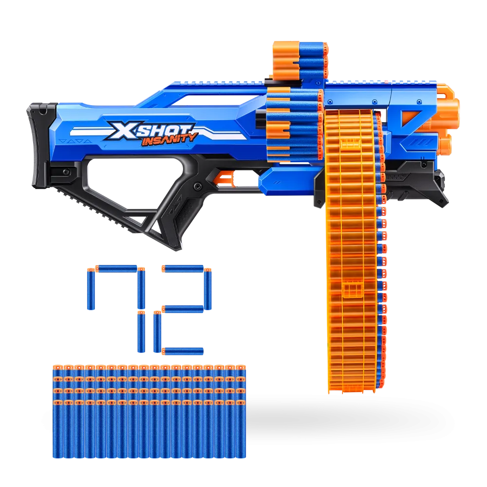 ZURU X Shot Insanity Mega Barrel With 72 Darts