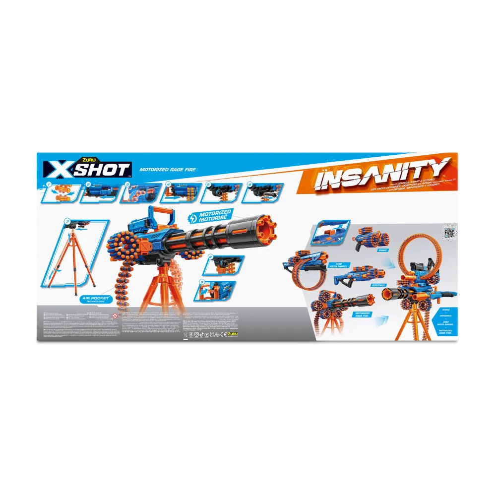 ZURU X Shot Insanity Motorised Rage Fire