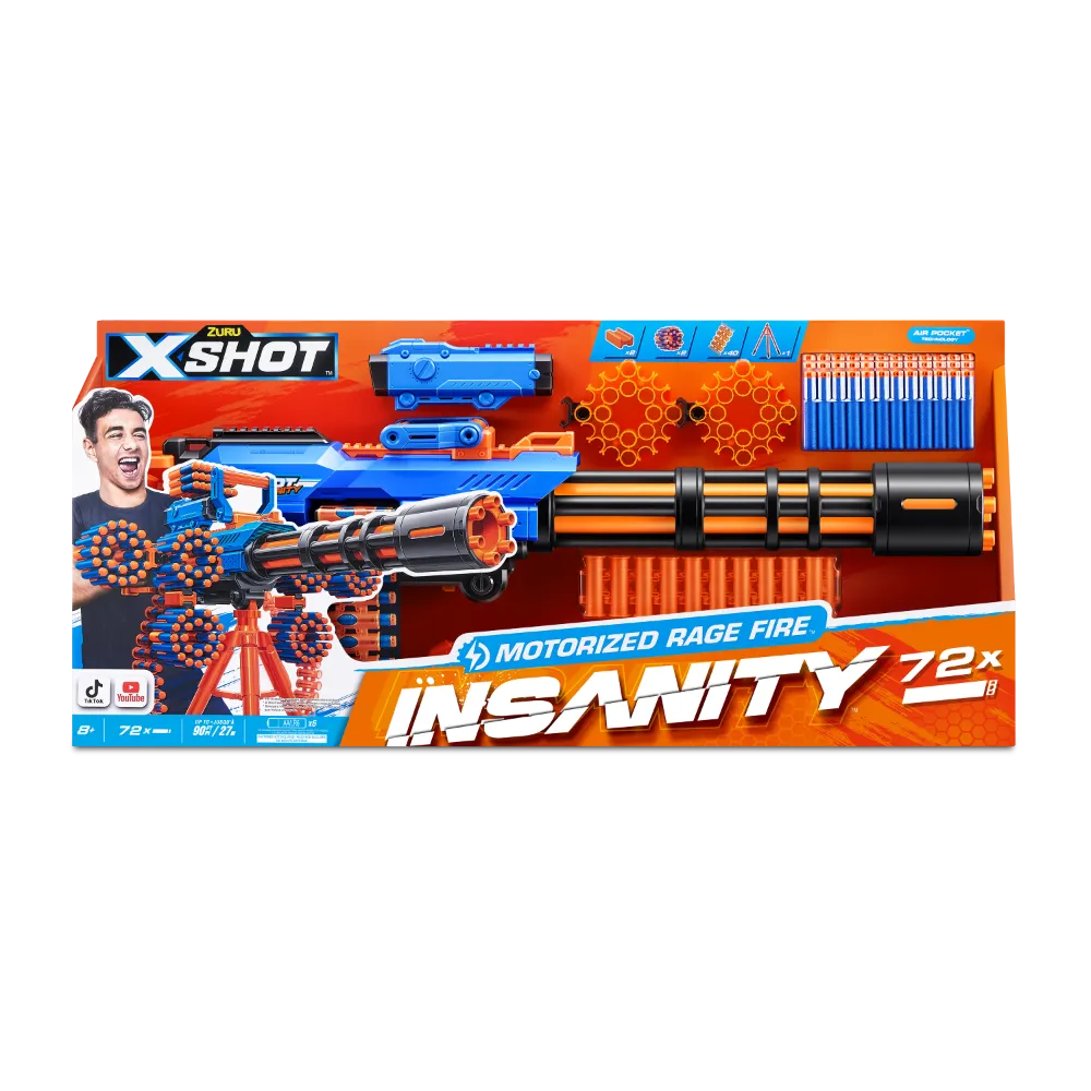 ZURU X Shot Insanity Motorised Rage Fire