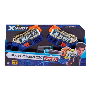 ZURU X Shot Royale Edition 2X Kickback Golden Dart Blaster