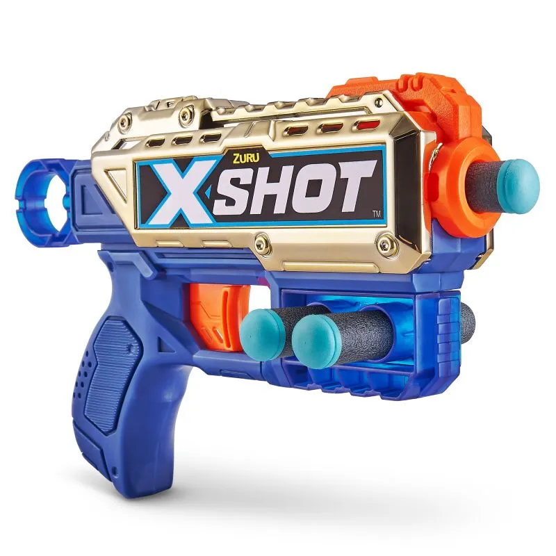 ZURU X Shot Royale Edition 2X Kickback Golden Dart Blaster