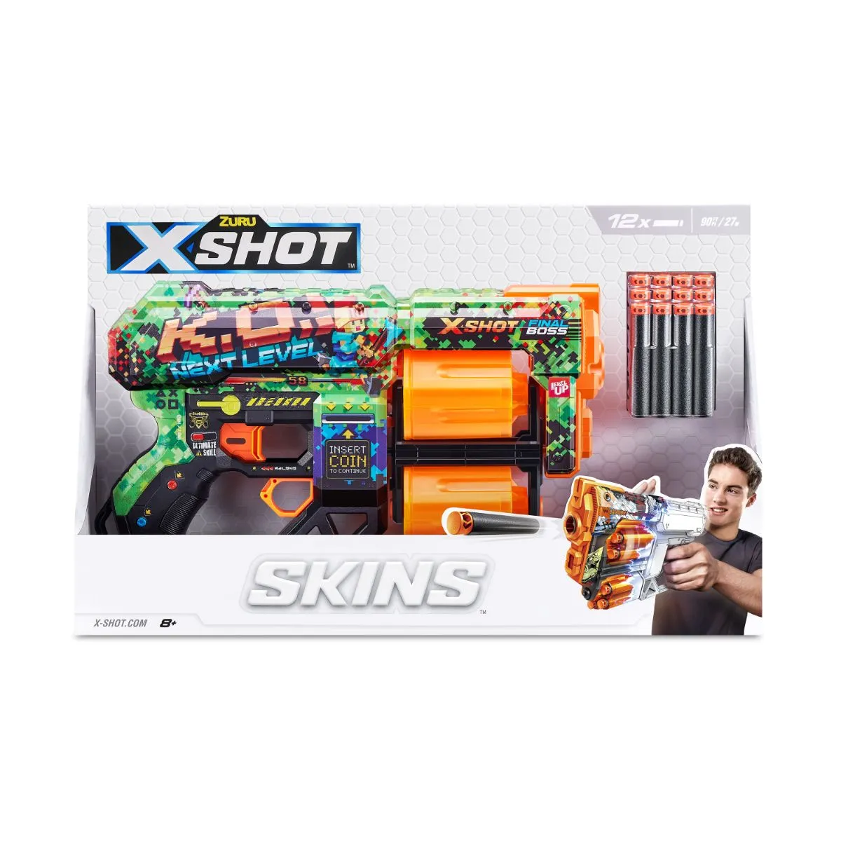 ZURU X Shot Skins Dread Dart Blaster K.O.