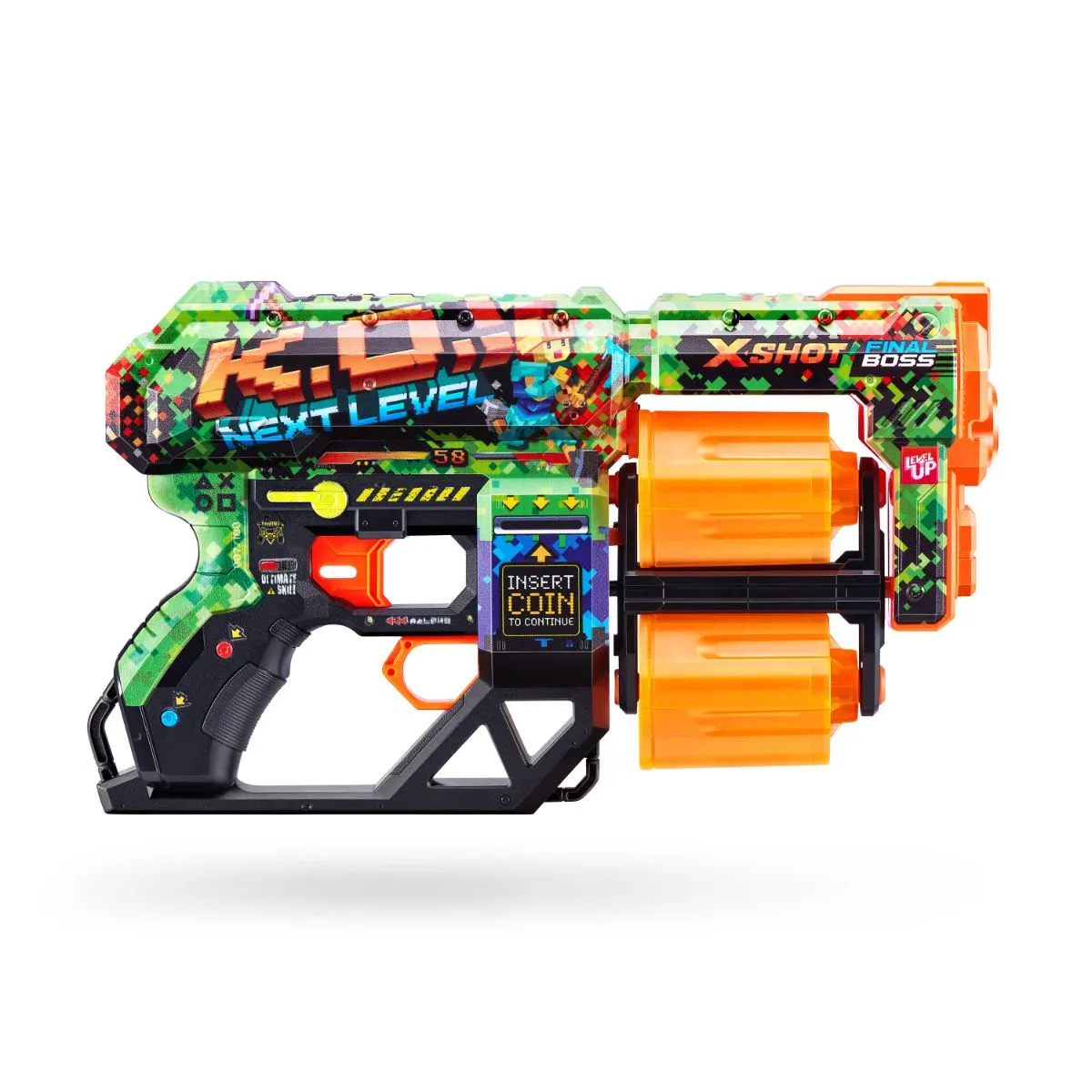 ZURU X Shot Skins Dread Dart Blaster K.O.