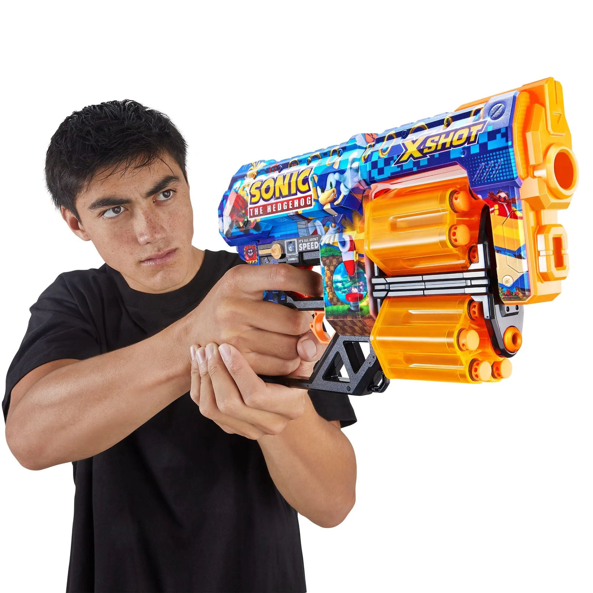 ZURU X Shot Skins Dread Dart Blaster Sonic The Hedgehog