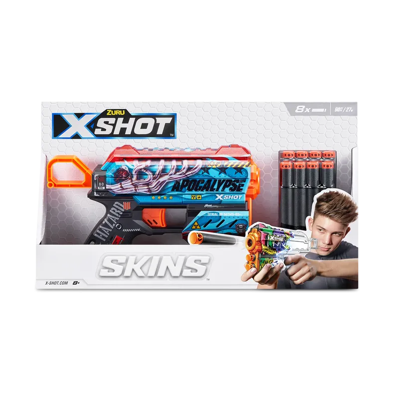 ZURU X Shot Skins Flux Dart Blaster Apocalypse