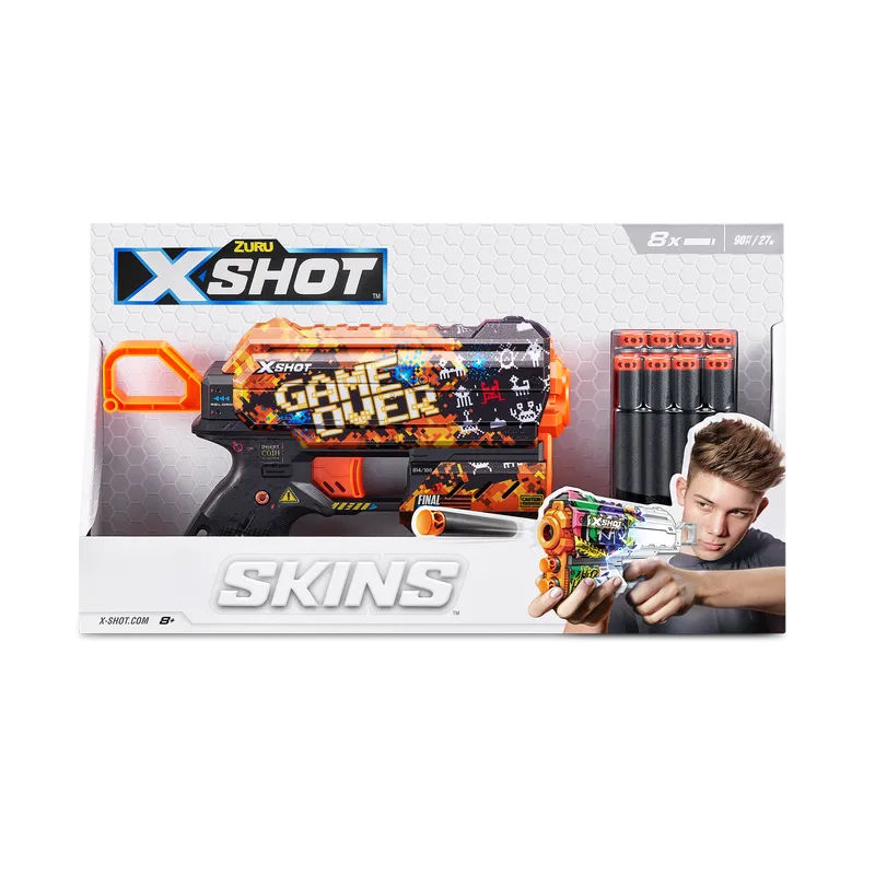 ZURU X Shot Skins Flux Dart Blaster Game Over