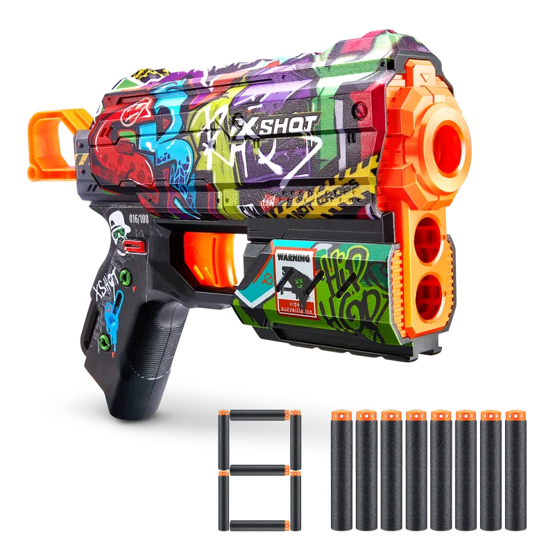 ZURU X Shot Skins Flux Dart Blaster Graffiti