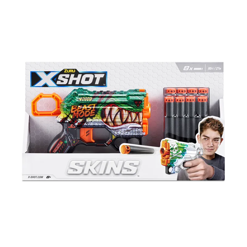 ZURU X Shot Skins Menace Dart Blaster Beast Out