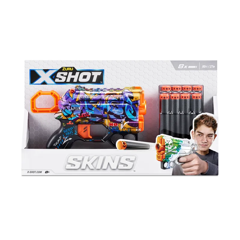 ZURU X Shot Skins Menace Dart Blaster Spray Tag
